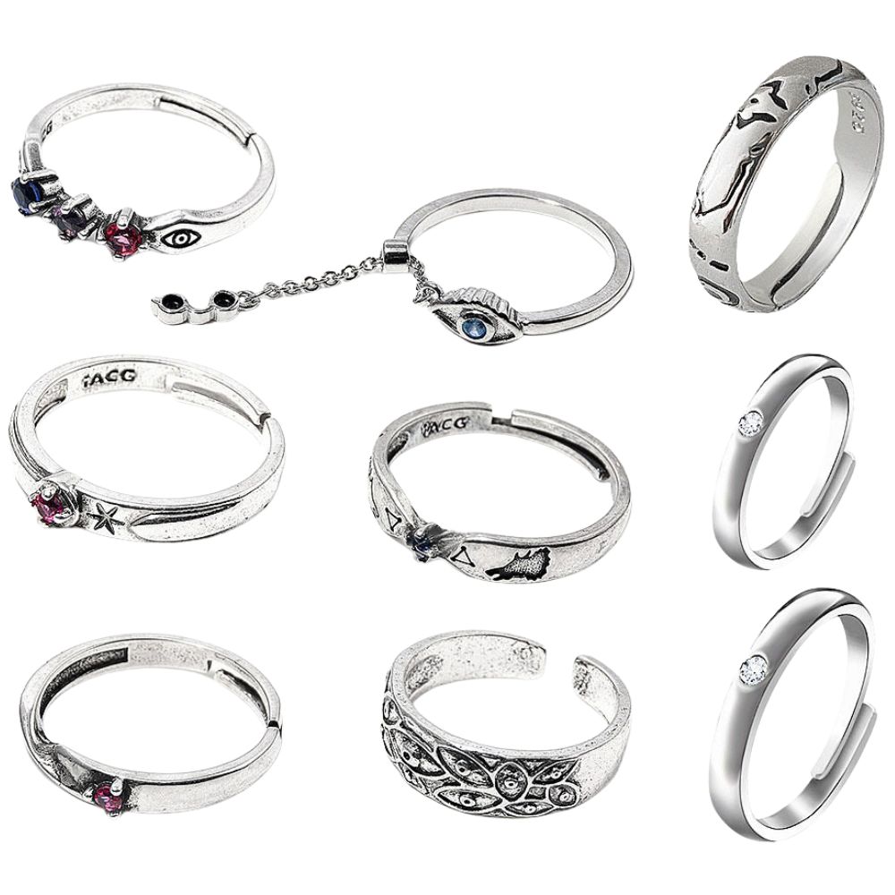 Men Accessories Ring - Anime JJK Yüzükler Yuta Okkotsu Cosplay