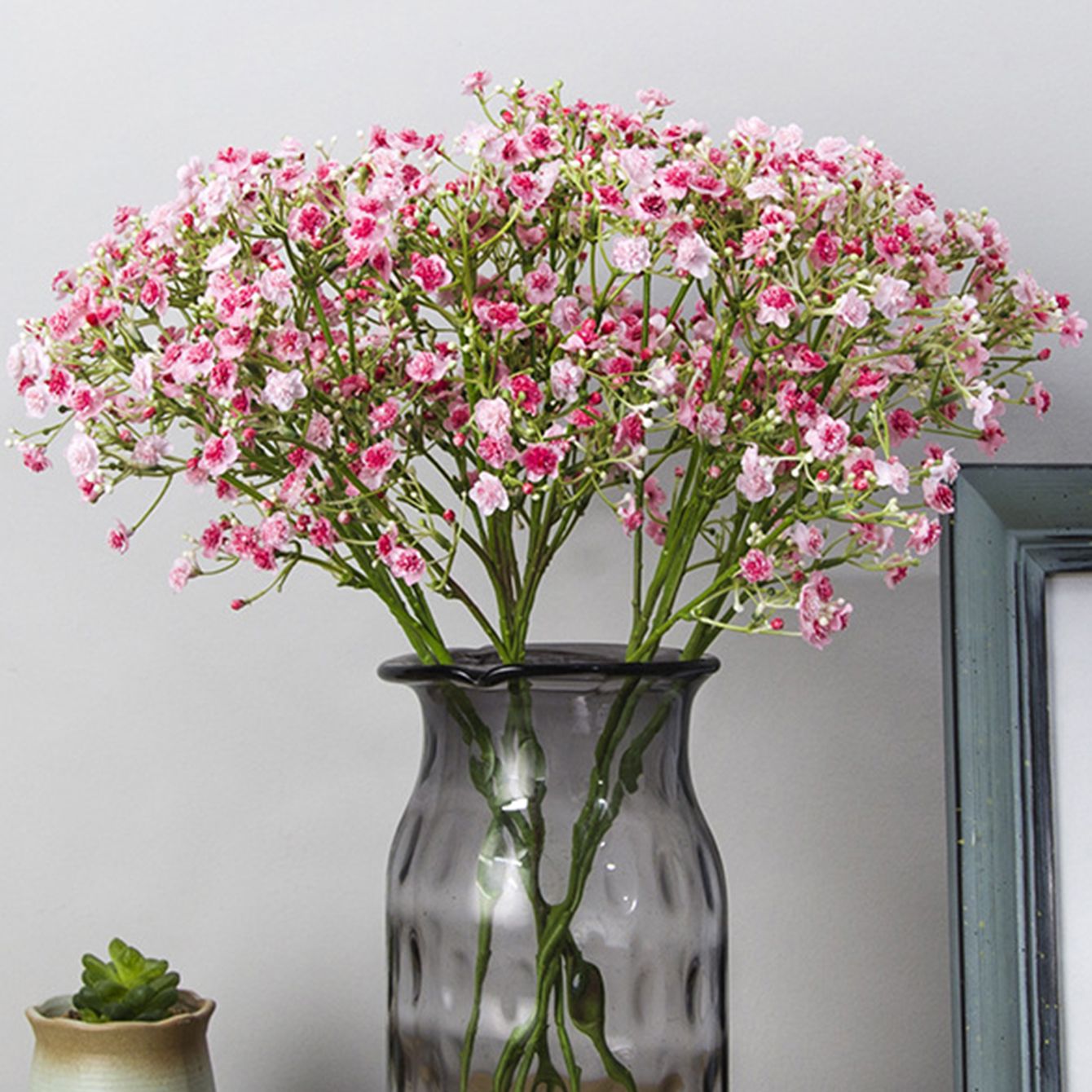 Men Accessories Bouquet - 1/3 Paketler Gypsophila Gelin Plastik Çiçekler