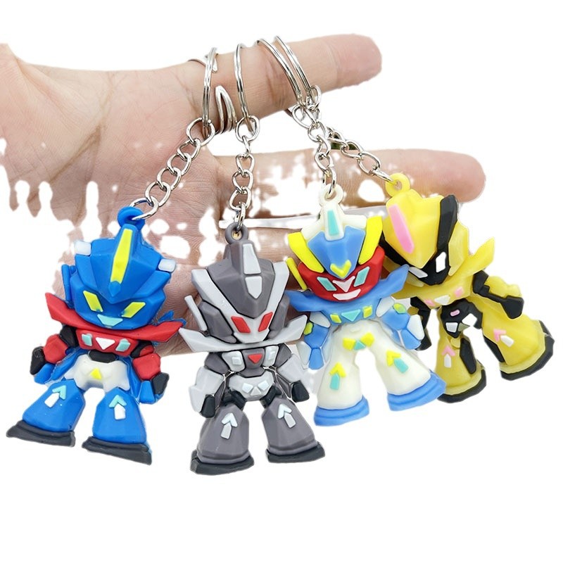 Men'S Accessories Backpack - Gundam Silikon Anahtarlık, Mini Mobile Suit