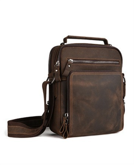 Men'S Accessories Backpack - Erkek Vintage Vahşi At Derisi Tek