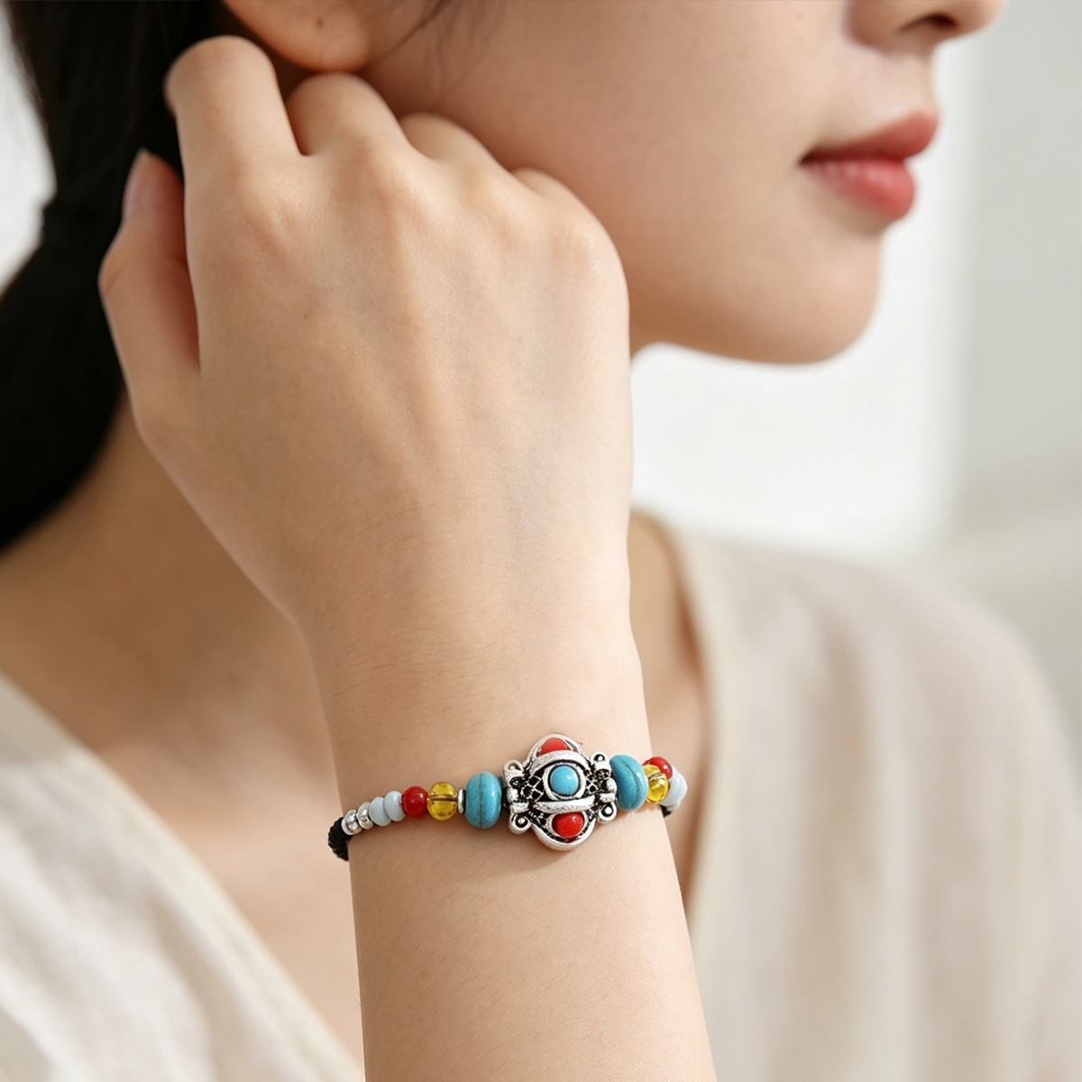 Men Accessories Nepal - Etnik El Yapımı Dokuma Halat Tibet