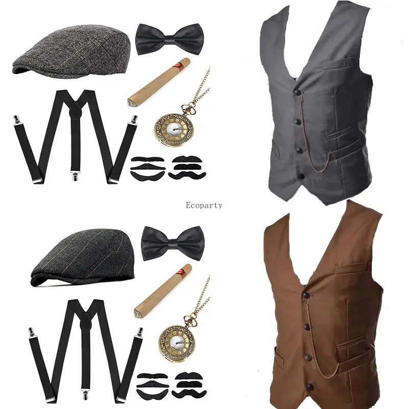 Men'S Accessories In The 1920S - Erkek Gangster Kostümü ve Aksesuar Seti