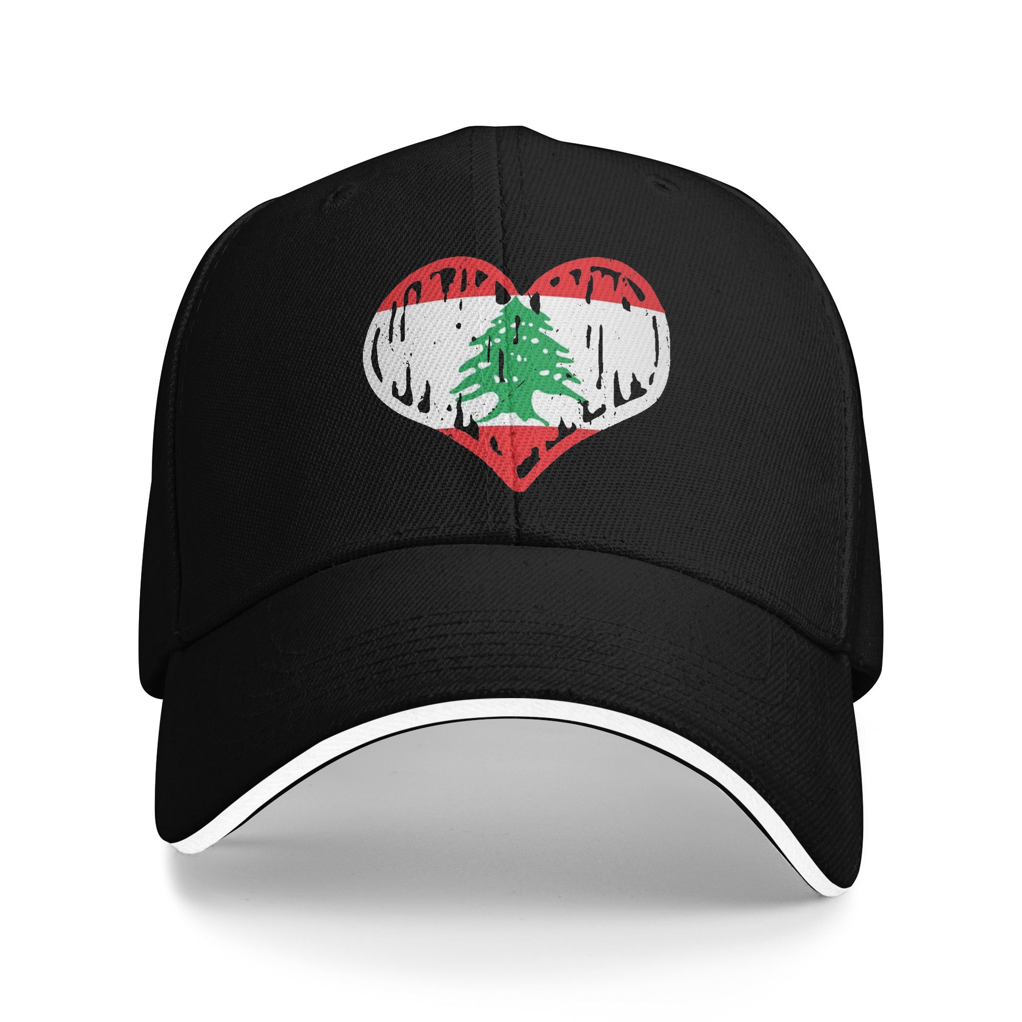 Men Accessories Lebanon - Lübnan Bayrağı Kalp Aksesuarları Erkek Kadın