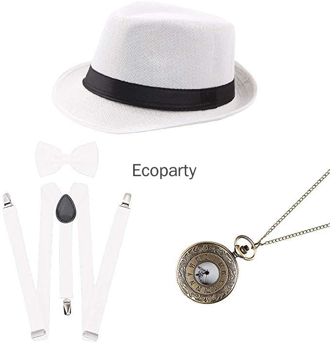 Men'S Accessories In The 1920S - Karnaval Partisi Roaring Erkekler 1920'ler Panama