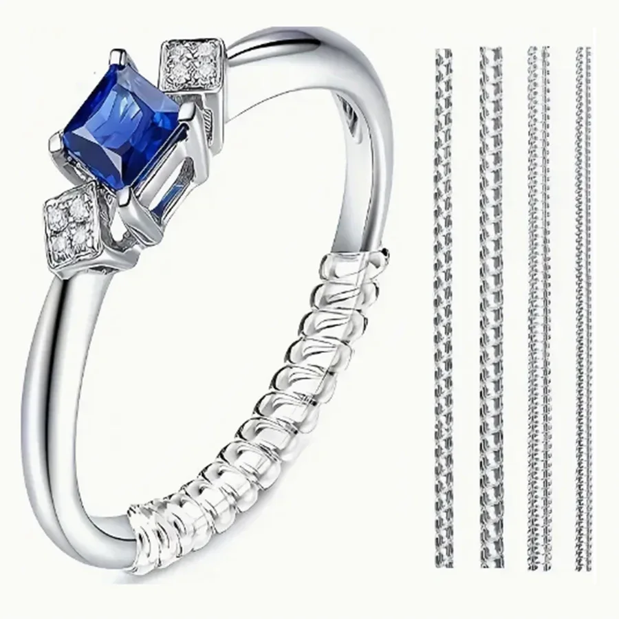 Men Accessories Ring - 4/8 adet-Halka Boyutu Ayarlayıcı-Görünmez Halka Koruyucu,