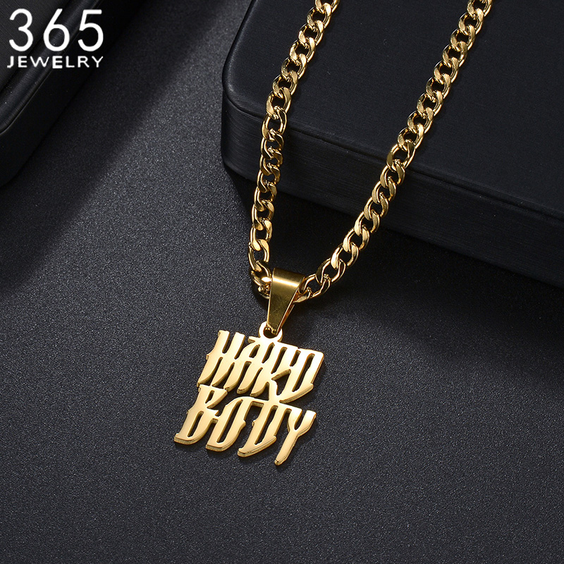 Men Accessories Name - Özel 2 satır isimleri kolye küba