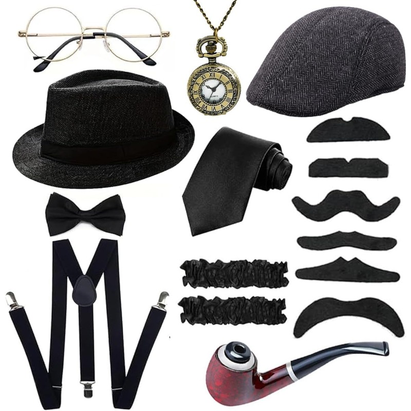 Men'S Accessories In The 1920S - 1920'ler Erkek Kostüm Aksesuarları Kıyafet Seti