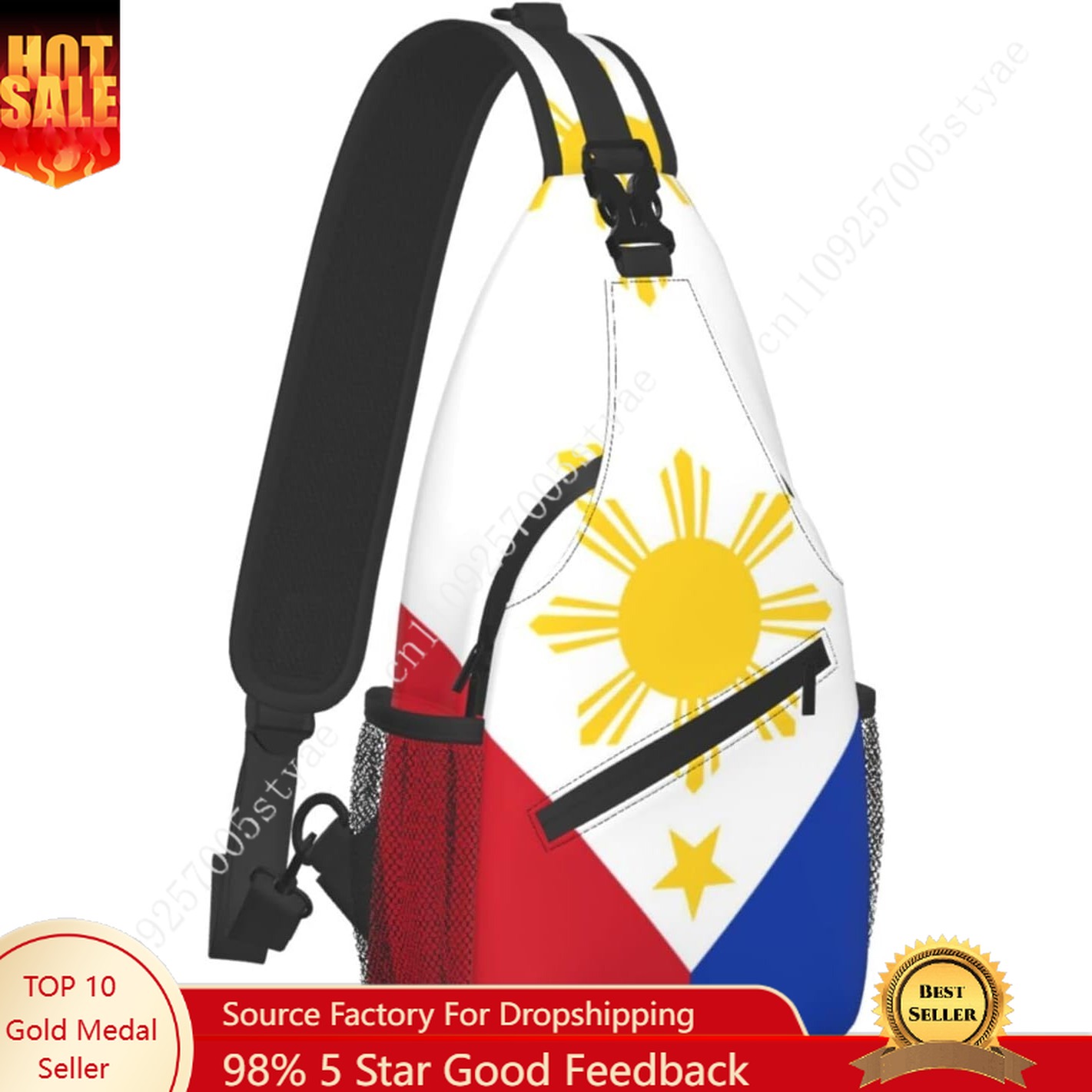 Filipinler Bayrağı Sling Sırt  - Men'S Accessories Philippines incelemesi ve fiyatı