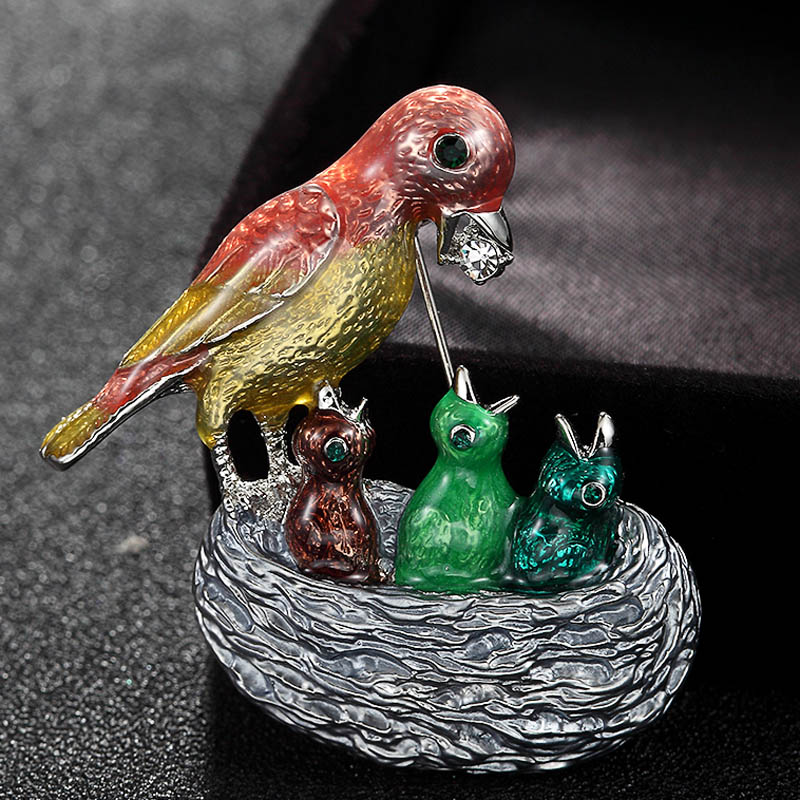 Zlxgirl Emaye Kuşlar Broş Erke - Men Accessories Bouquet incelemesi ve fiyatı