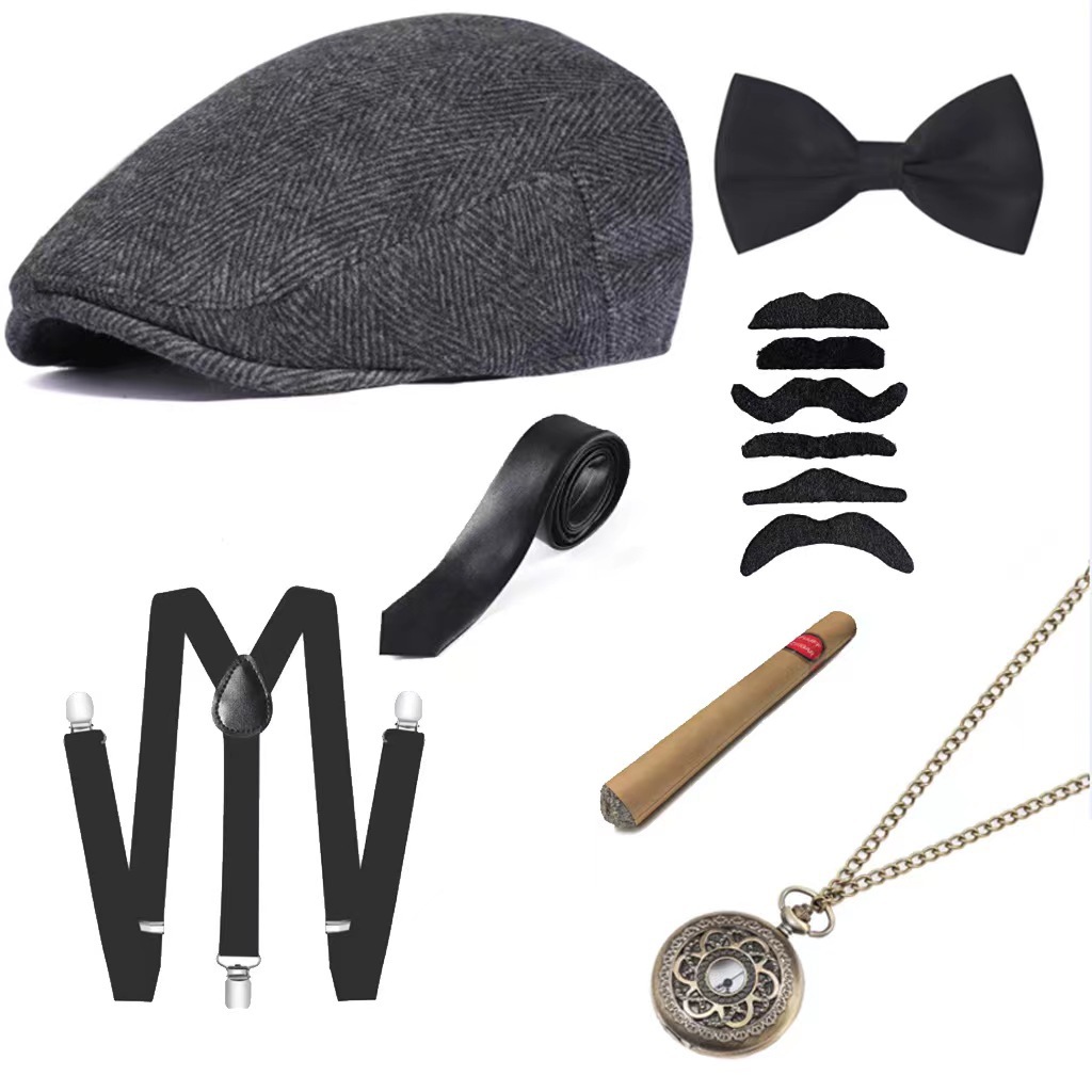 Cosplay Tatil Partisi Yaşlı Ad - Men'S Accessories In The 1920S incelemesi ve fiyatı