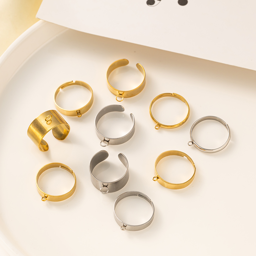 5 adet/grup Paslanmaz Çelik Al - Men Accessories Ring incelemesi ve fiyatı